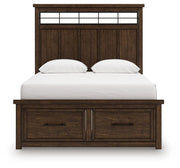 Taffenbrook Queen Panel Storage Bed, Dresser and Mirror - B849B3