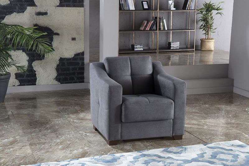 Tahoe 3 Seat Sleeper (Melson Dark Gray) 2 Pieces - DMV FurnitureSleeper Sofa
