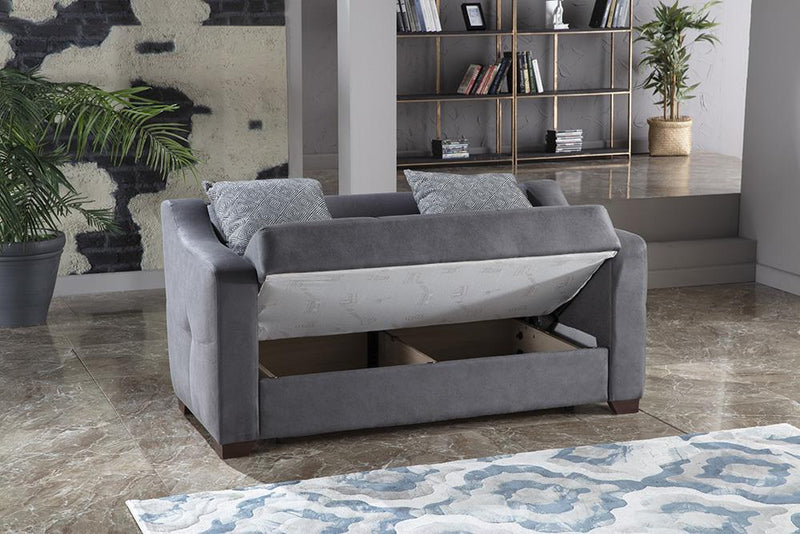 Tahoe 3 Seat Sleeper (Melson Dark Gray) 2 Pieces - DMV FurnitureSleeper Sofa