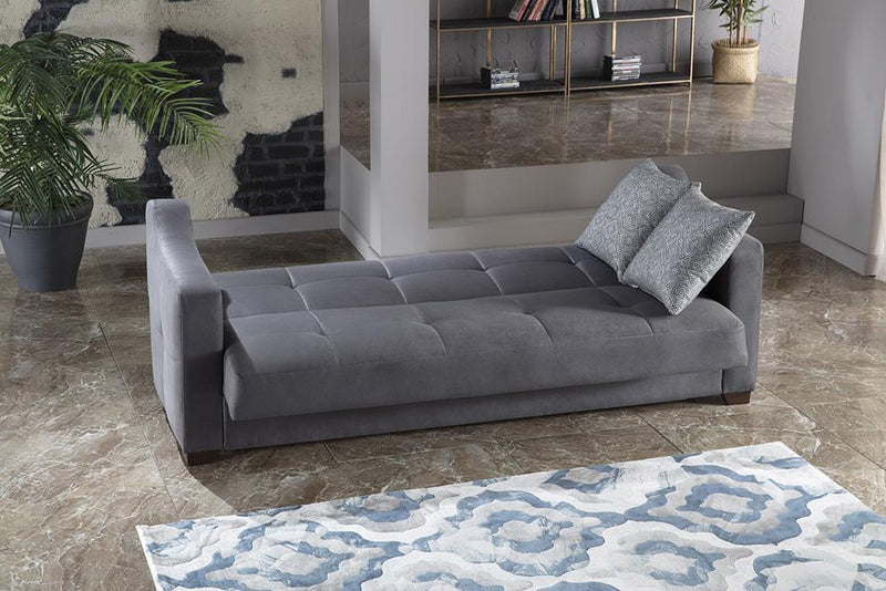 Tahoe 3 Seat Sleeper (Melson Dark Gray) 2 Pieces - DMV FurnitureSleeper Sofa