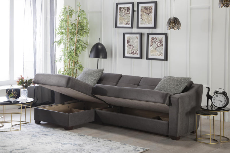 Tahoe Sectional Chaise Part (Melson Dark Gray) 1 Piece - 10-TAH-3P31D-05-C