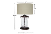 Tailynn Clear/Bronze Finish Table Lamp - DMV FurnitureTable Lamp