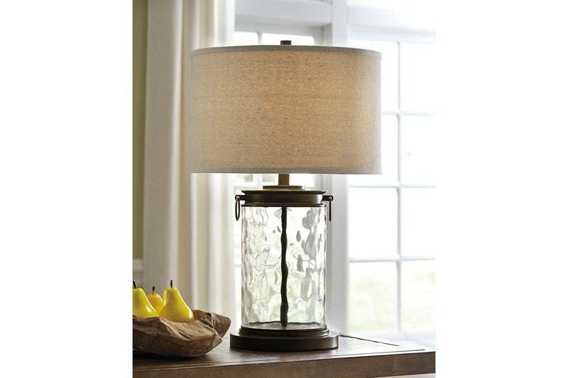 Tailynn Clear/Bronze Finish Table Lamp - DMV FurnitureTable Lamp
