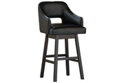 Tallenger Black/Dark Brown Bar Height Bar Stool (Set of 2) - DMV FurnitureBarstool
