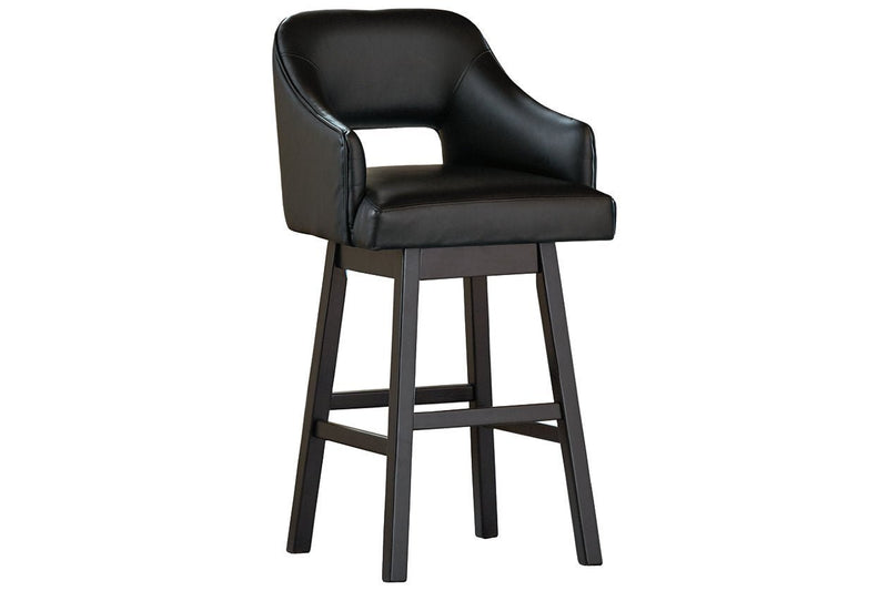 Tallenger Black/Dark Brown Bar Height Bar Stool (Set of 2) - DMV FurnitureBarstool