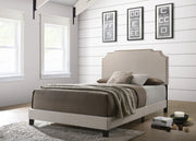 Tamarac Upholstered Full Panel Bed Beige - 310061F