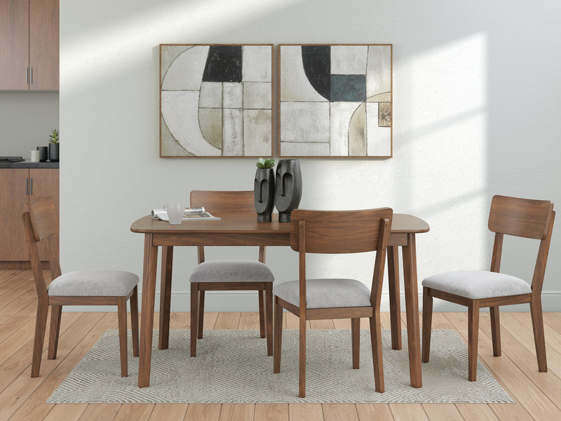 Tameride Brown Dining Table and 4 Chairs (Set of 5) - PCD609-225