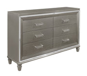 Tamsin Silver/Gray Metallic LED Upholstered Storage Platform Bedroom Set - DMV FurnitureBedroom Set