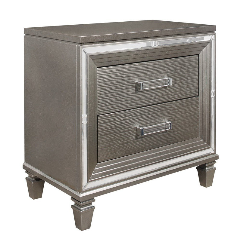 Tamsin Silver/Gray Metallic LED Upholstered Storage Platform Bedroom Set - DMV FurnitureBedroom Set