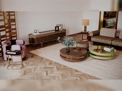 Tamzara Coffee Table (Shiny Camel) - 200-GAB-TAM-CT-CAM