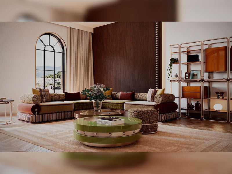 Tamzara Sectional Sofa in Mixed - 200-GAB-TAM-S