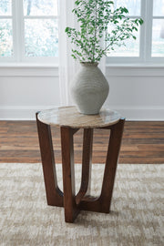 Tanidore Coffee Table with 2 End Tables in Warm Brown - PKG020848