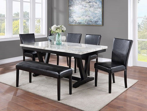 Tanner Dining Tbl Faux Carrara Mbl - DMV Furniture