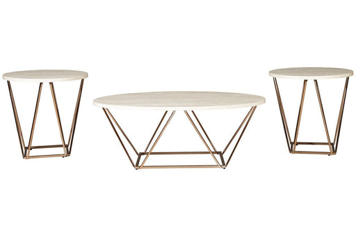 Tarica Two - tone Table (Set of 3) - DMV FurnitureOccasional Table Set