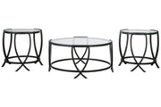 Tarrin Black Table (Set of 3) - DMV FurnitureOccasional Table Set