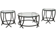 Tarrin Black Table (Set of 3) - DMV FurnitureOccasional Table Set