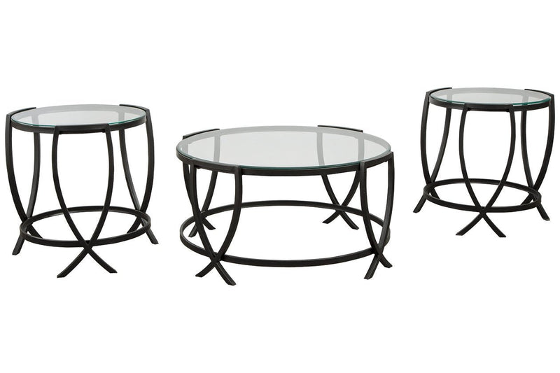 Tarrin Black Table (Set of 3) - DMV FurnitureOccasional Table Set