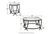 Tarrin Black Table (Set of 3) - DMV FurnitureOccasional Table Set