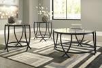 Tarrin Black Table (Set of 3) - DMV FurnitureOccasional Table Set
