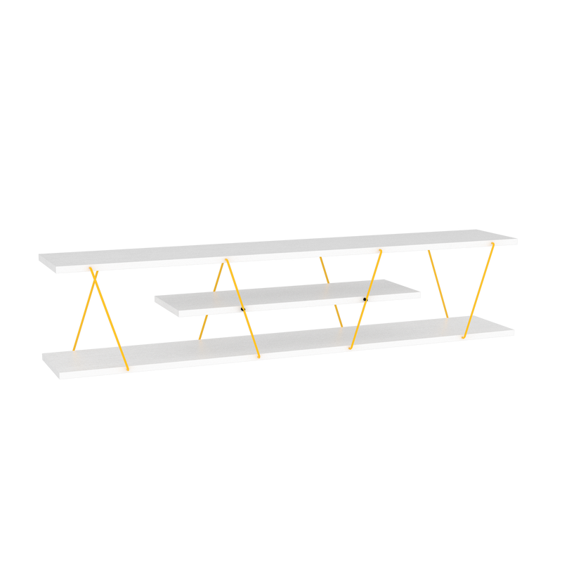 Tars Tv Stand in Oak-Yellow - 720-TAR-TV-RF160121