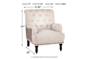 Tartonelle Ivory/Taupe Accent Chair - DMV FurnitureAccent Chair