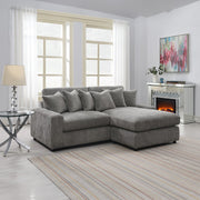 Tavia Reversible Sectional Sofa W/6 Pillows - LV01882