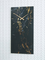 Teague Black/Gold Finish Wall Clock - A8010430