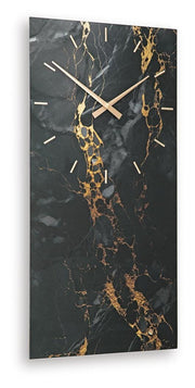 Teague Black/Gold Finish Wall Clock - A8010430