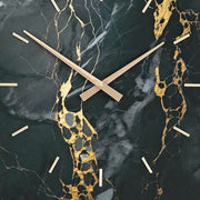 Teague Black/Gold Finish Wall Clock - A8010430