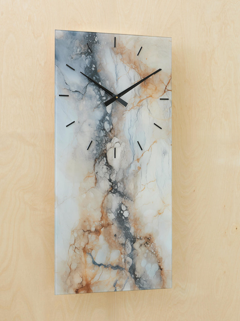Teague Brown/Gray/Ivory Wall Clock - A8010432