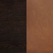 Tegan Faux Leather Upholstered Counter Height Chair Cognac (Set of 2) - 107079