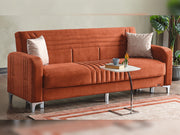 Tekzen Convertible Sofa in Orange - 200-ELIF-TEK-E163-3
