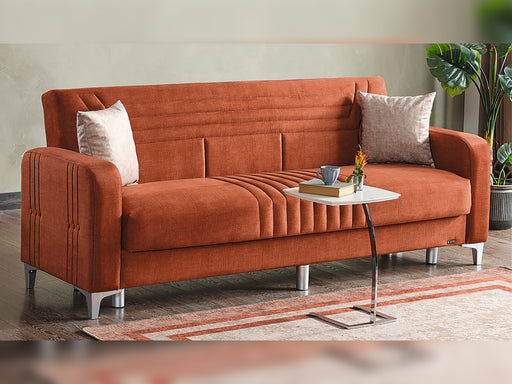 Tekzen Convertible Sofa in Orange - 200-ELIF-TEK-E163-3