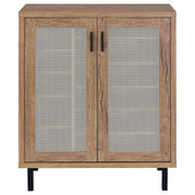 Teller 2-door Shoe Storage Cabinet Natural Oak - 950421
