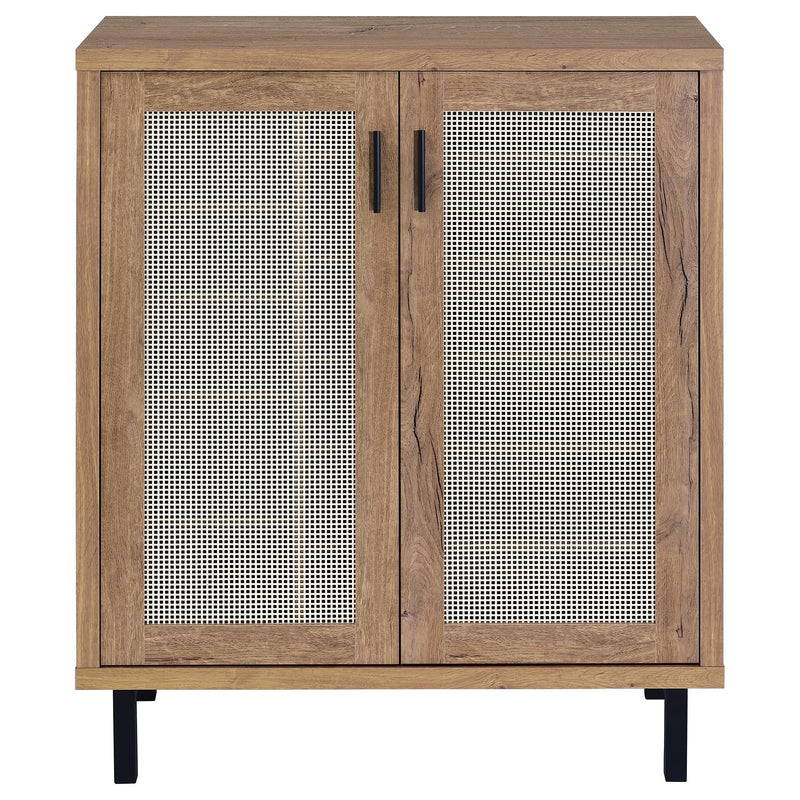 Teller 2-door Shoe Storage Cabinet Natural Oak - 950421