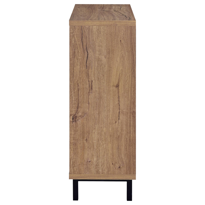 Teller 2-door Shoe Storage Cabinet Natural Oak - 950421