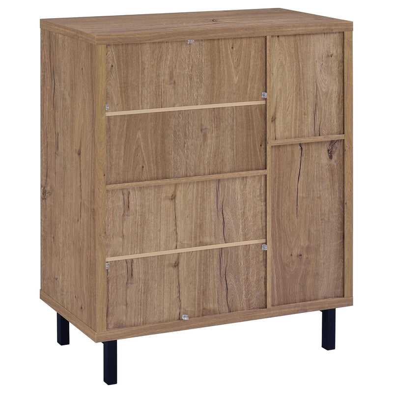 Teller 2-door Shoe Storage Cabinet Natural Oak - 950421