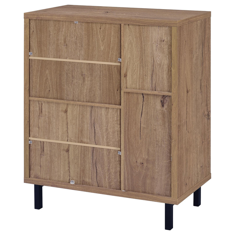 Teller 2-door Shoe Storage Cabinet Natural Oak - 950421
