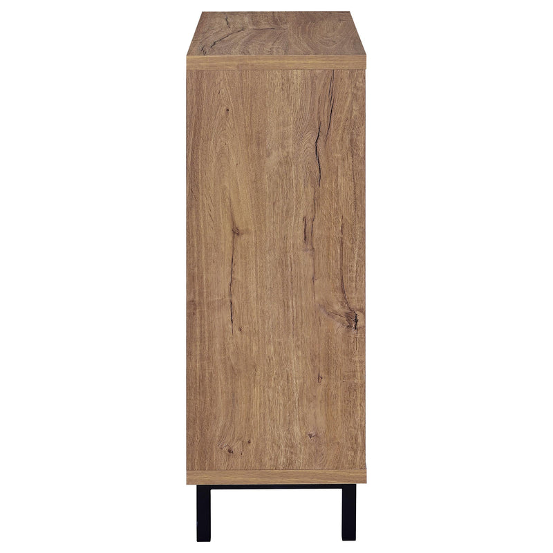Teller 2-door Shoe Storage Cabinet Natural Oak - 950421