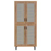 Teller 80-inch 4-door Tall Shoe Storage Cabinet Natural Oak - 950440
