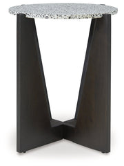 Tellrich Black/White Accent Table - A4000616