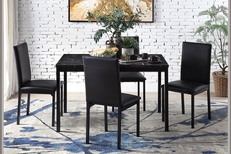 Tempe Black Marble - Top Dining Set - DMV FurnitureDining Room Set