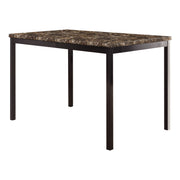 Tempe Brown/Black Marble - Top Dining Set - DMV FurnitureDining Room Set