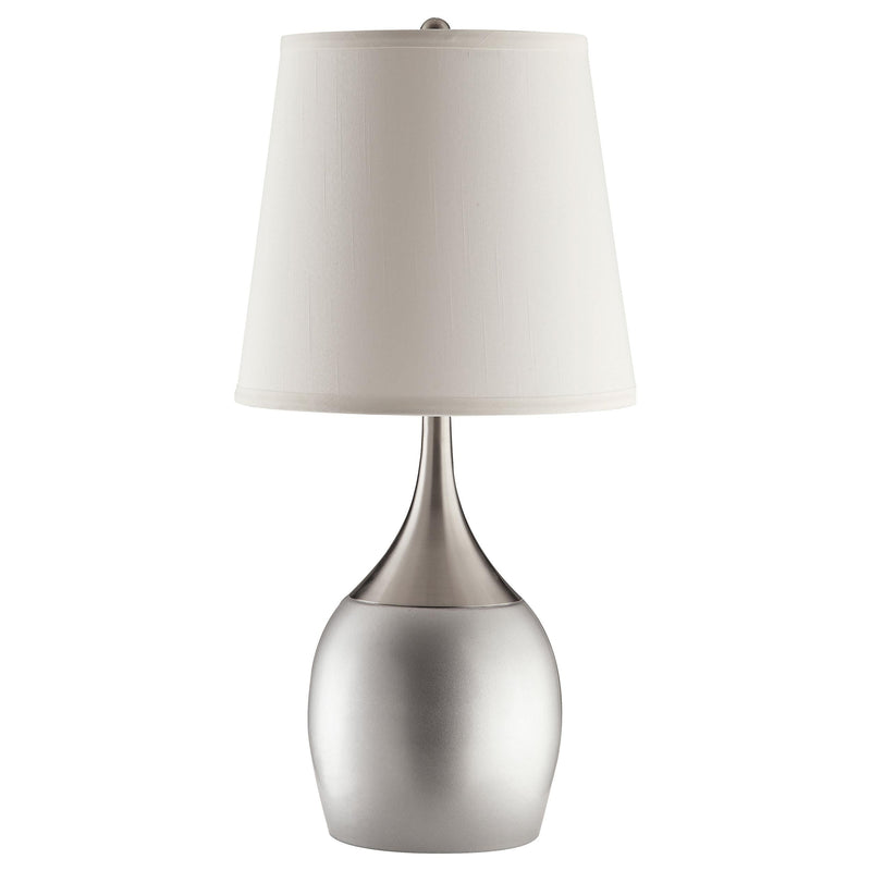 Tenya 24-inch Empire Shade Urn Table Lamp Silver (Set of 2) - 901471