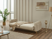 Terra Convertible Loveseat in Beige - 200-SIM-TER-ANKA529-2