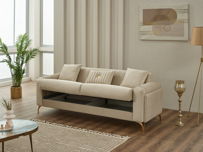 Terra Convertible Sofa in Beige - 200-SIM-TER-ANKA529-3
