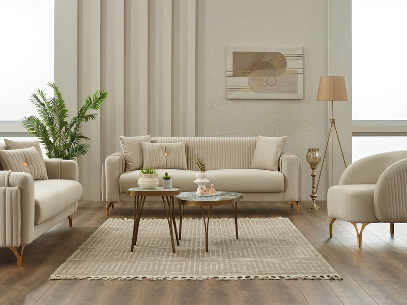 Terra Convertible Sofa in Beige - 200-SIM-TER-ANKA529-3