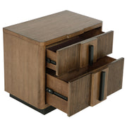 Terrace 2-drawer Nightstand Bedside Table Ash Brown - 224902