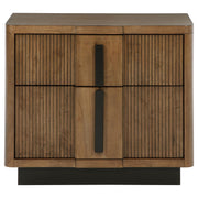 Terrace 2-drawer Nightstand Bedside Table Ash Brown - 224902