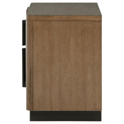 Terrace 2-drawer Nightstand Bedside Table Ash Brown - 224902